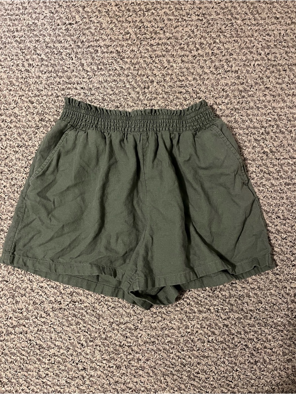 Universal Thread Linen Blend Casual Elastic-Waist Women's Shorts